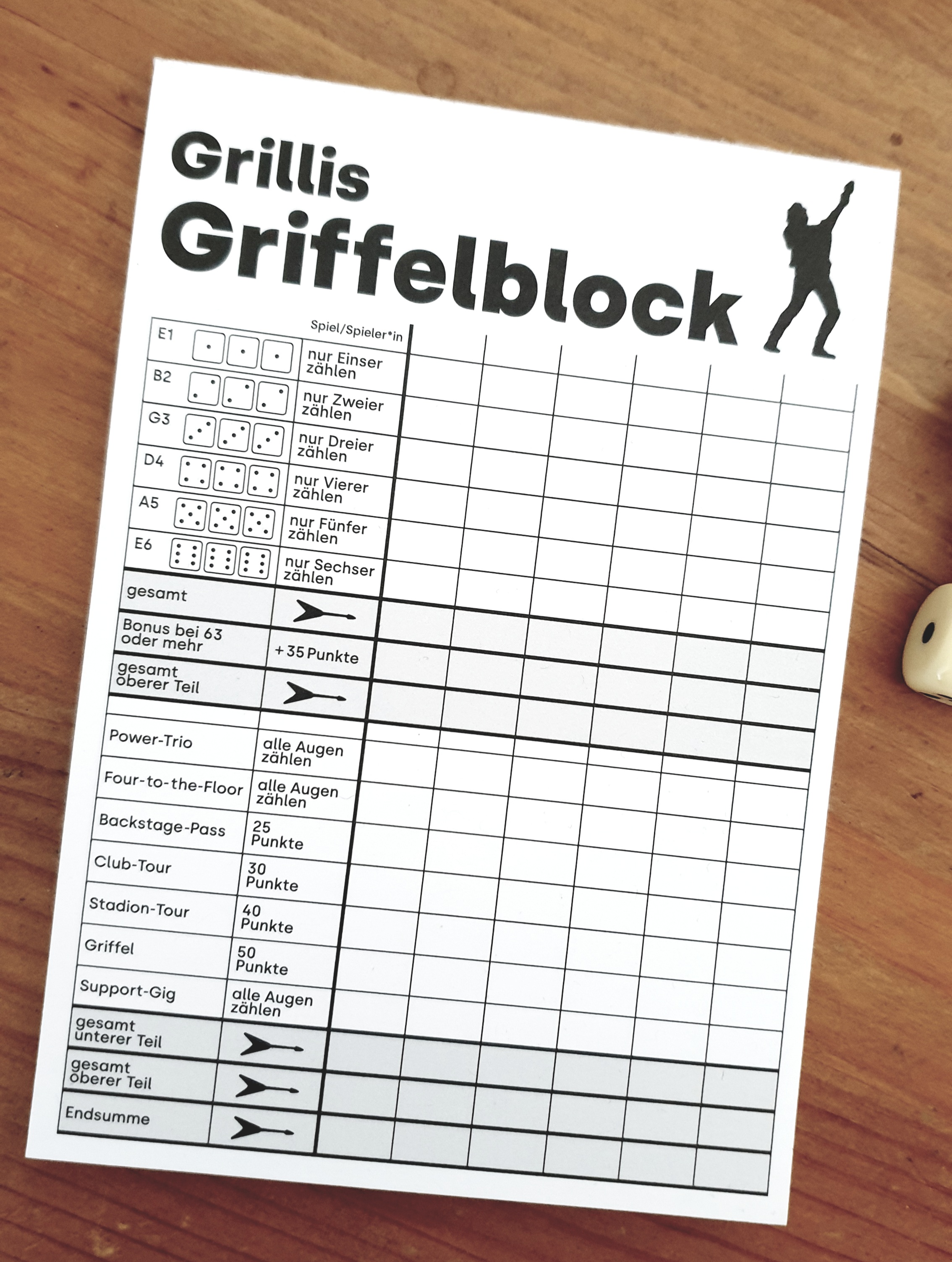 Grillis Griffelblock 